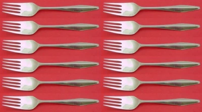 Juego de tenedores de ensalada Diamond by Reed and Barton de plata de ley 12 piezas 7" Foto 1 de 3