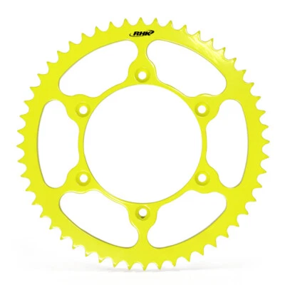 Suzuki DR-Z400E 2000-2022 RHK Yellow 49t Super Lite Rear Sprocket Steel - image 1 of 2