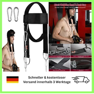 Nackentrainer mit Hals- und Kopftrainer, Verstellbar & D-Haken-Befestigung - Bild 1 von 8