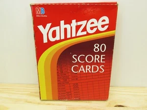 Vintage Yahtzee Score Cards Milton Bradley Open Box - Picture 1 of 6