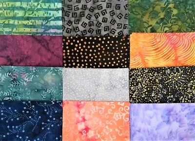 48 PIEZAS BATIK ~ PAQUETE DE ENCANTO CUADRADOS EDREDÓN PRECORTADO DE 5"X5" ~ ENVÍO GRATUITO Foto 1 de 4