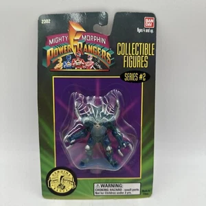 Vintage Bandai 1995 Mighty Morphin Power Rangers mini figure SILVER HORNS MMPR - Picture 1 of 7