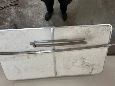 Camión Jeep J10 J20 1974-88 cabina trasera de fábrica moldura de carrocería de acero inoxidable Foto 1 de 4