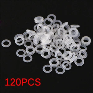 120Pcs Silicone Rubber O-Ring Switch Dampeners White For Cherry MX Keyboard LR - Photo 1/9