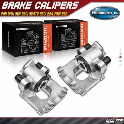 2x Brake Calipers Rear for BMW 518i 520i 524td 530i E34 730i E32 34211160382 - Image 1 of 4