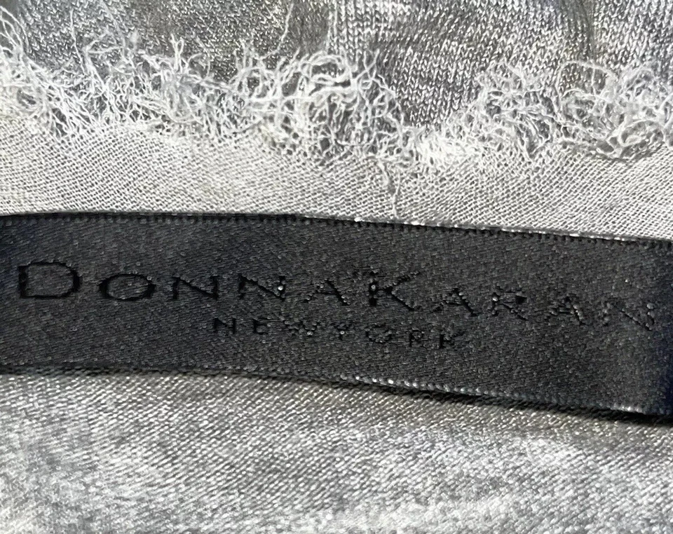 $695 M DONNA KARAN Deconstructed black label Viscose collection sweater M Top - Image 1 of 4