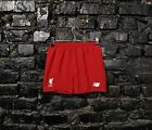 Liverpool Home Football Shorts Red New Balance Polyester Kids Size 4-5YRS 