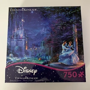 Thomas Kinkade Cinderella Starlight Disney Collection 750 Piece Jigsaw Puzzle - Picture 1 of 5