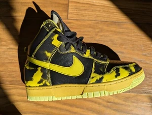 Nike Dunk High 1985 'yellow acid wash' new - sizing runs small - Picture 1 of 5