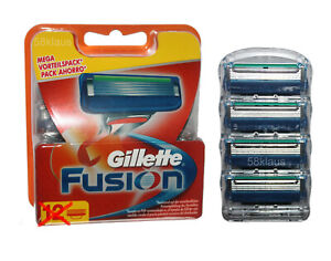 4 Gillette Fusion Rasierklingen - 4er Blister auch für Proglide Power nutzbar