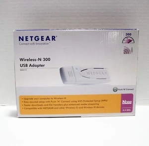 Adattatore USB Netgear Wireless N300 WN 111 2,4 GHz in scatola originale aperta mai usato - Foto 1 di 10