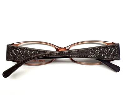 Tory Burch TY 2011Q 513 Eyeglasses Glasses Brown Leather Temples 50mm Petite  - Image 1 of 4