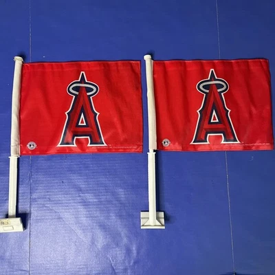 Par de banderas de auto de doble cara de Los Angeles ANGELS MLB béisbol Rico Industries Inc. Foto 1 de 4