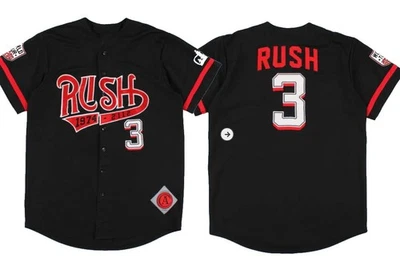 Christmas gift Rush Band Baseball Baseball Jersey Reprinted All Size T-Shirt 23D - Image 1 of 3