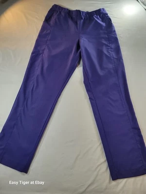 Pantalones Médicos WONDER WINK Para Mujer SUAVES Sedosos Poliéster Multi Carga Bolsillos XL Púrpura Foto 1 de 4