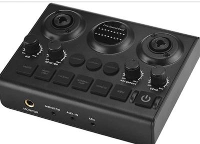 48V Phantom Power Supply, Audio Mixer Desktop Singing Audio - Image 1 of 4