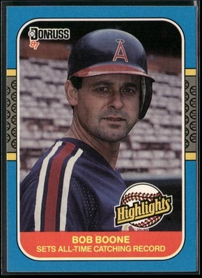 1987 Donruss Highlights #41 Bob Boone - Image 1 of 2