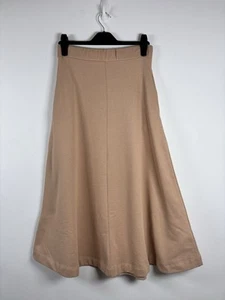 BNWT Damson Madder Size Small S 100% Cotton Midi Skirt Pockets Camel Tan A Line - Picture 1 of 10