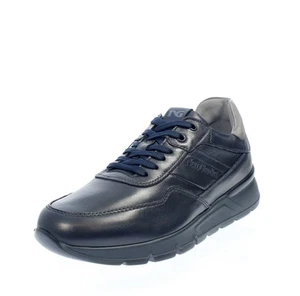 Nerogiardini Sneakers In Pelle Blu - Uomo Scarpe Sneakers Eleganti - Imagen 1 de 4