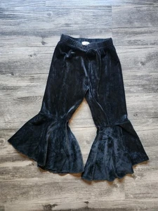 Bailey's Blossoms Boutique schwarze Samthose mit Glockenboden - Bild 1 von 3