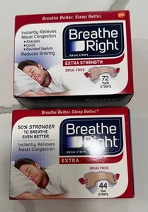 Breathe Right Extra Strength Nasal Strips 116 Tan Strips - Bild 1 von 2