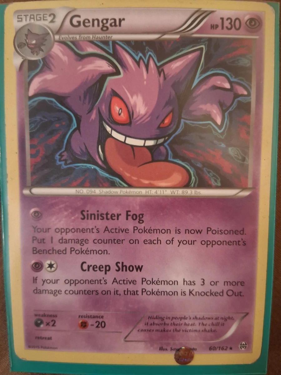 Gengar Pokémon TCG Breakthrough Rare Individual Collectible Card