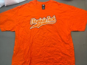 Starter Virginia Tech T Shirt Size 2XL Blaze Orange - Picture 1 of 4
