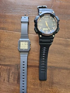 Lot Of Two Casio Watches, LF20w And AQ-S810W Great Condition - Picture 1 of 5