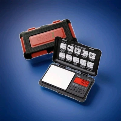 Báscula digital Digit Z rígida 1200 g/0,1 g roja y negra Foto 1 de 4