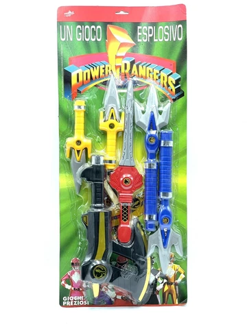 Vintage 1994 Bandai Zyuranger Power Rangers 4 In 1 Turbo Blaster Euro Pack#MQ Cover