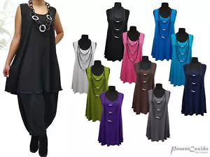 PoCo LAGENLOOK Basic Top Chemise Longue Tunique XL-XXL-XXXL 44 46 48 50 52 54 56 58 - Photo 1/42