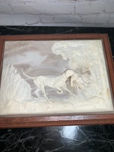 De colección 1970 DecoTel Botón Teléfono Pato Caza Perro Incolay Piedra Cubierta - Imagen 1 de 13