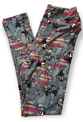Lularoe Disney Tween Capitán Gancho Leggings Peter Pan Negro Gris Arco Iris Nuevo sin Etiquetas Foto 1 de 4