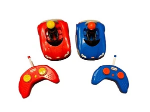 Little Tikes RC Bumper Cars Remote Controlled 2 Pack With Drivers Tested Works - Picture 1 of 16