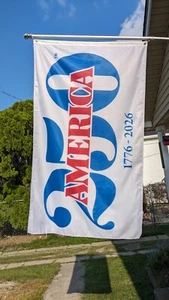 AMERICA 250 Flag 3'x5' Full Color Official logo 1776 - 2026 - Picture 1 of 1