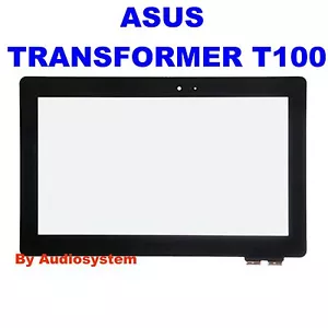 VETRO+TOUCH SCREEN per ASUS TRANSFORMER BOOK T100 T100T T100TA DISPLAY NERO - Foto 1 di 1