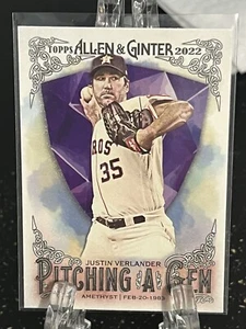 Justin Verlander--2022 TOPPS--ALLEN & GINTER---LANZANDO UNA JOYA---ENVÍO GRATUITO - Imagen 1 de 2