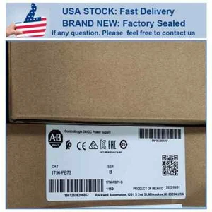 New Factory Sealed AB 1756-PB75 SER B ControlLogix 24V DC Power Supply 1756PB75 - Picture 1 of 5