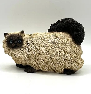 Vintage Stone Critters Persian Cat Himalayan Blue Eyes Figurine USA SC-581 5x3x2 - Picture 1 of 9