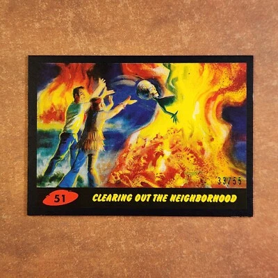 3-07-21 PWE. 2017 topps mars attack the revenge #51 black /55 - Image 1 of 2