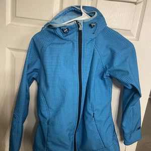 New Balance Women Blue Zip Up Hoodie M Used - Picture 1 of 5