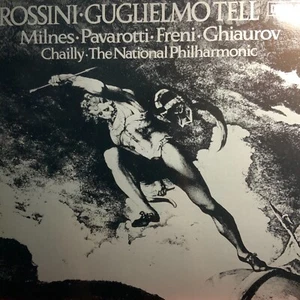 ROSSINI-GUGLIELMO TELL-PAVAROTTI-MILNES-ORIGINAL DECCA 4-LP BOX SET-USED-ENGLAND - Imagen 1 de 6