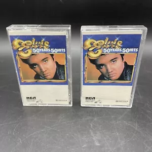 Elvis Presley 50 Years 50 Hits (2 Tape Set) Cassette - Tested Nice - Picture 1 of 4