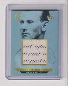 2024 PIECES OF THE PAST 1800's EDITION HAND WRITTEN JUMBO RELIC JESSE JAMES - Picture 1 of 1