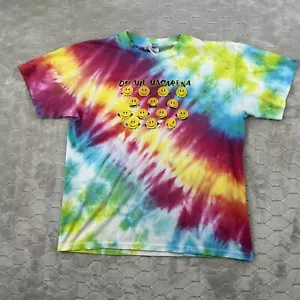 Vintage Smiley Face Do The Macarena Tie Dye Shirt - Sz Youth Large - Adult S - Picture 1 of 8