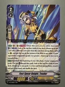 CARDFIGHT VANGUARD FAST SPEAR KNIGHT TEUDOR (GOLD PALADIN GRADE 2) V-PR/0282EN - Picture 1 of 3