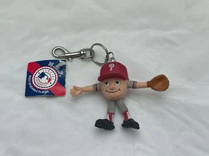 PHILADELPHIA PHILLIES Most Bendable Player Keychain MLB MASCOT MINI KEYCHAIN NWT - Picture 1 of 4