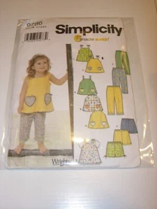 TODDLER CHILD UNCUT SIMPLICITY 5951 Sewing Pattern PANTS SHIRT SHORTS SIZE 1/2-4 - Picture 1 of 3