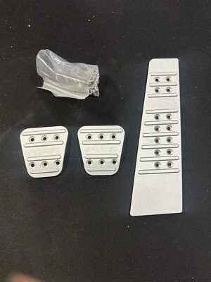 Sportec Silver Aluminum 3pc Pedal Set  Fits Porsche 996/997/986/987/981/718/991 - Image 1 of 4