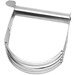 Pastry Dough Scraper Baking Flour Mixing Tool Stainless Steel Masher Cutter - Picture 1 of 12